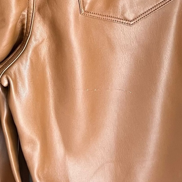 Good American - NWT Better Than Leather Good Icon in Burnt Caramel002 Sz 8 - Picture 11 of 12